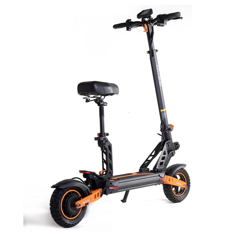 Electric Scooter Kukirin 10" 1000W Motor 48V 20.8AH Max Range 70Km Load 120Kg Black G2 Max