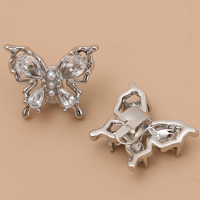 Earrings For Ear Clip Earphone Butterfly Beaded Shining Decorations Beautiful Earphone Accessories