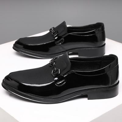 Spring Leather Shoes Men's Business Dress Shoes Large Size Foot Cover Versatile Korean Version Men's Shoes Versatile Casual Wedding Shoes