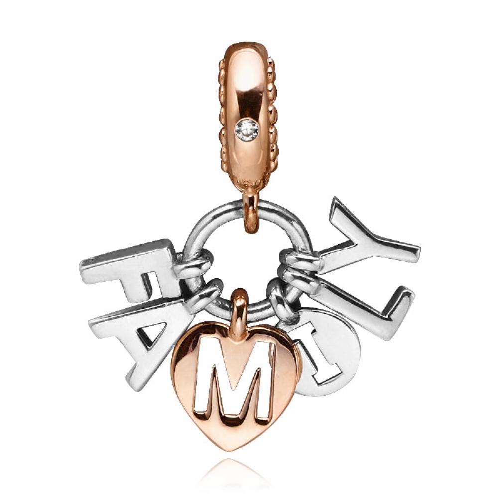 PAndora 787785cz Perfect Family Lot Pendant And Dangle Charm