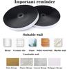 Double-sided tape Velcro self-adhesive cable fixing tape, wire cable manager, split-button curtain, strong adhesive storage