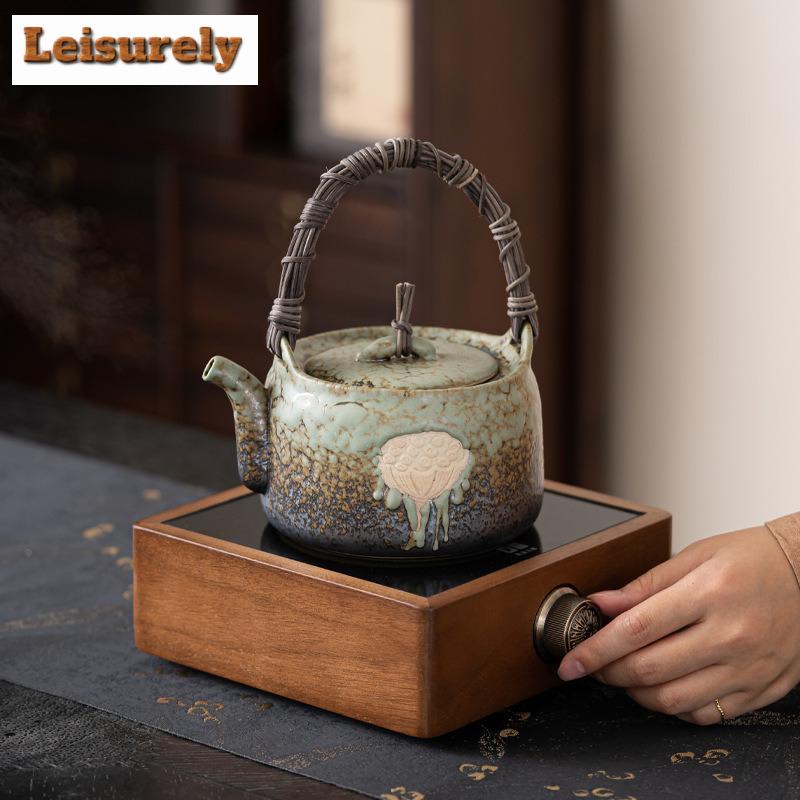 Lithophyte Lotus Kiln Change Zvedací trámový hrnec Okolní sporák Na vaření čaje Domácnost Čaj Ohřívač vařič Varná konvice na vodu