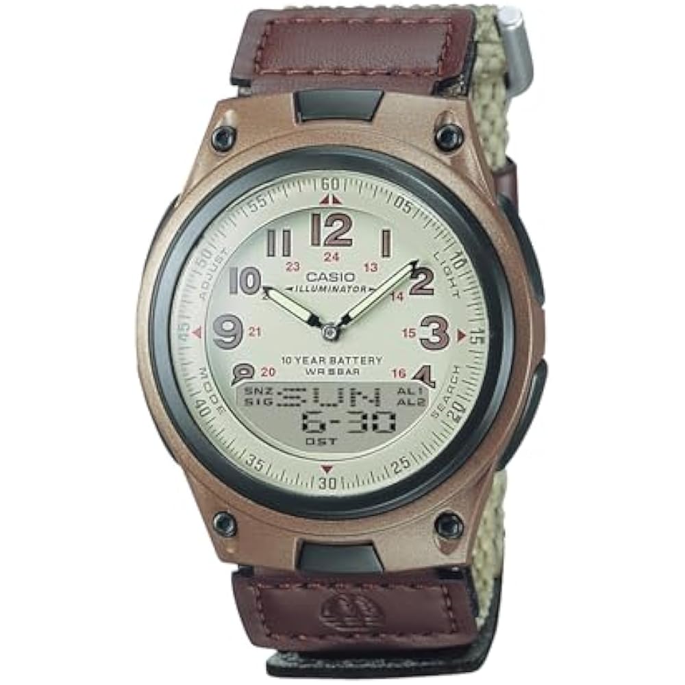 Casio ] Watch Casio Collection [Genuine Japan] Cross Band AW-80V-5BJF Men's Ivory X Sand Beige