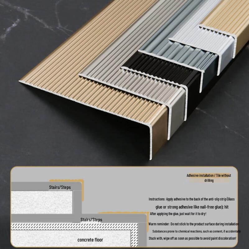 Yang'an Aluminum L-Angle Anti-Slip Stair Nosing