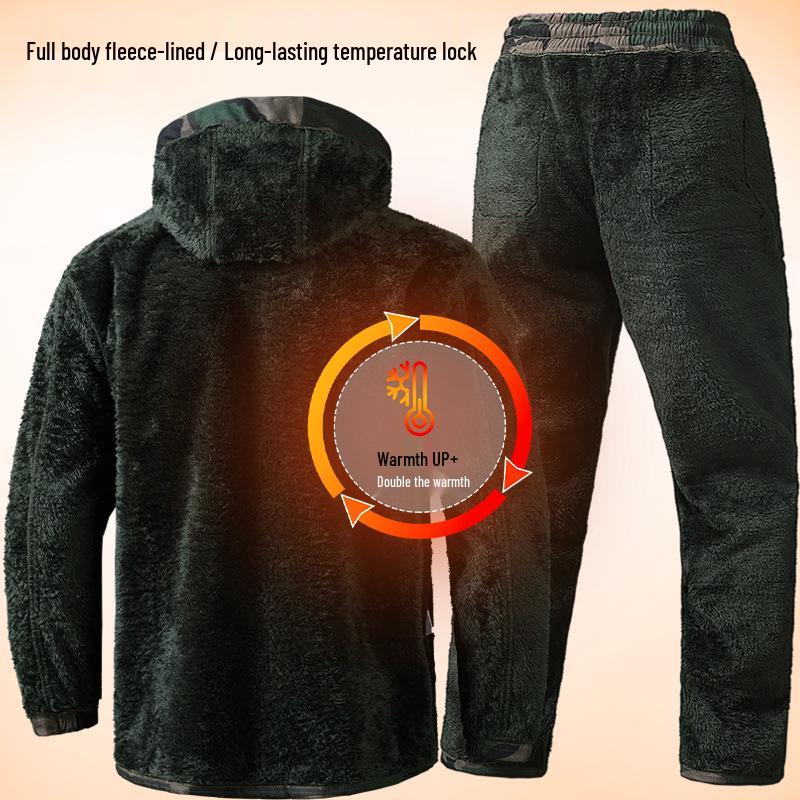 Men's Water-Repellent Fleece-Lined Ski Suit: Warm, Durable & Cold-Proof for Outdoor Adventures