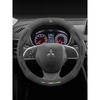 For Outlander Pajero Asx Colt Lancer EX Evolution X L200 Triton RALLIART Car Suede Carbon Fiber Steering Wheel Cover