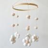 Baby Mobile Felt Flower Bed Bells Mobile Crib Jewelry Creative Pendant Toy Felt Wind Chimes Nursery Decorations Gift