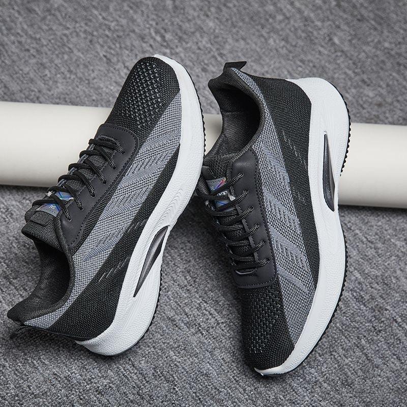 

Весенне-осенняя мужская обувь новая спортивная повседневная беговая обувь из сетки с плетением, дышащая, износостойкая и нескользящая 41