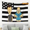 Beavis and ButtHead Carta Igienica Bandiera Arazzo Divertente Cartone Animato Anni '90 Decorazione Murale per Festa Spazi Umorismo Retrò