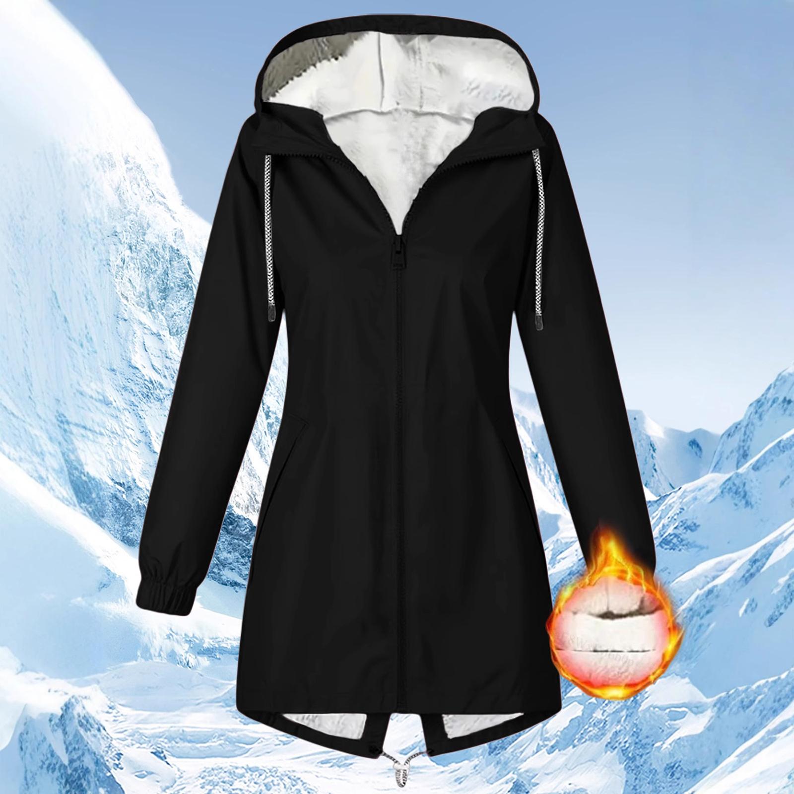 

Модная однотонная теплая повседневная длинная куртка с капюшоном и плюшевой подкладкой XL чёрный