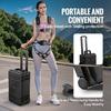 VEVOR Weatherproof Hard Case, Heavy Duty Protective Dry Box Case with Pre-cut Foam, Wheels & Retractable Pull Handles for Travel, Hunt, Military