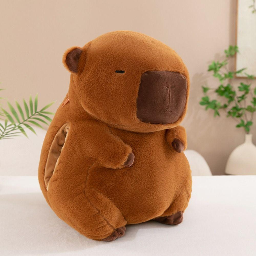Stuffed Capybara Plush Hand Warmer Soft Capybara Plush Stuffed Doll  Home Decoration
