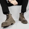 Men's High-top Ankle Boots Leather Shoes Outdoor Shoes