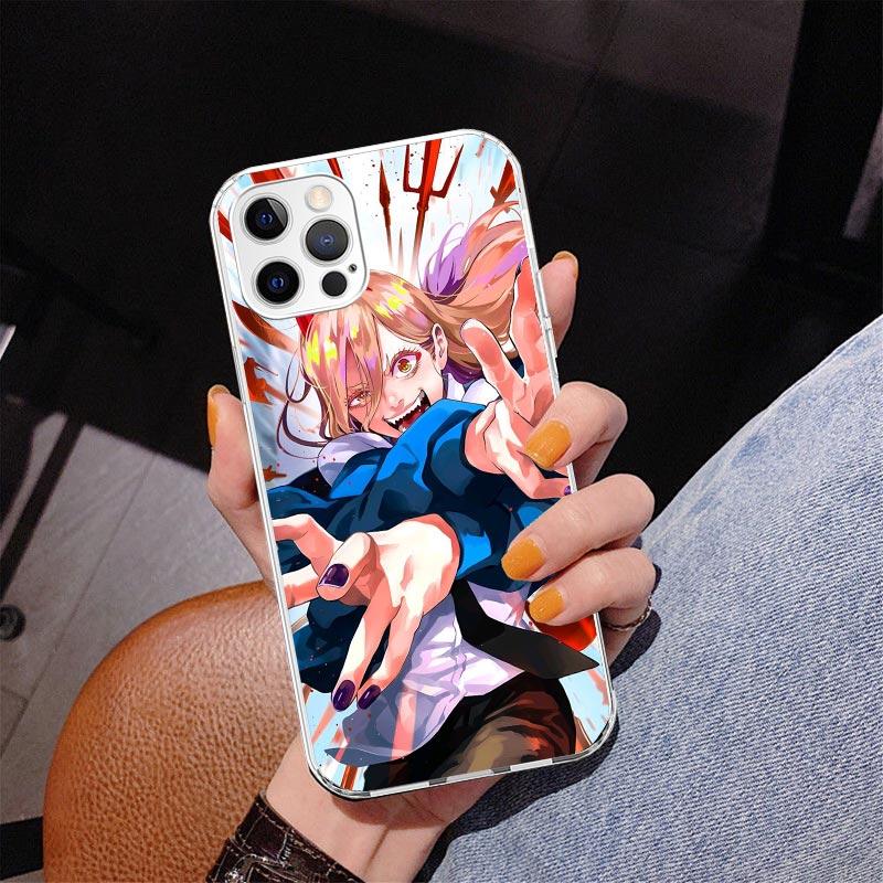 C-Chainsaw Mans Power Phone Case For iPhone 17 Air 16 Pro Max 16E 15 + 14 Plus 11 12 13 Mini 7 8 SE Gift Print Cover Fundas