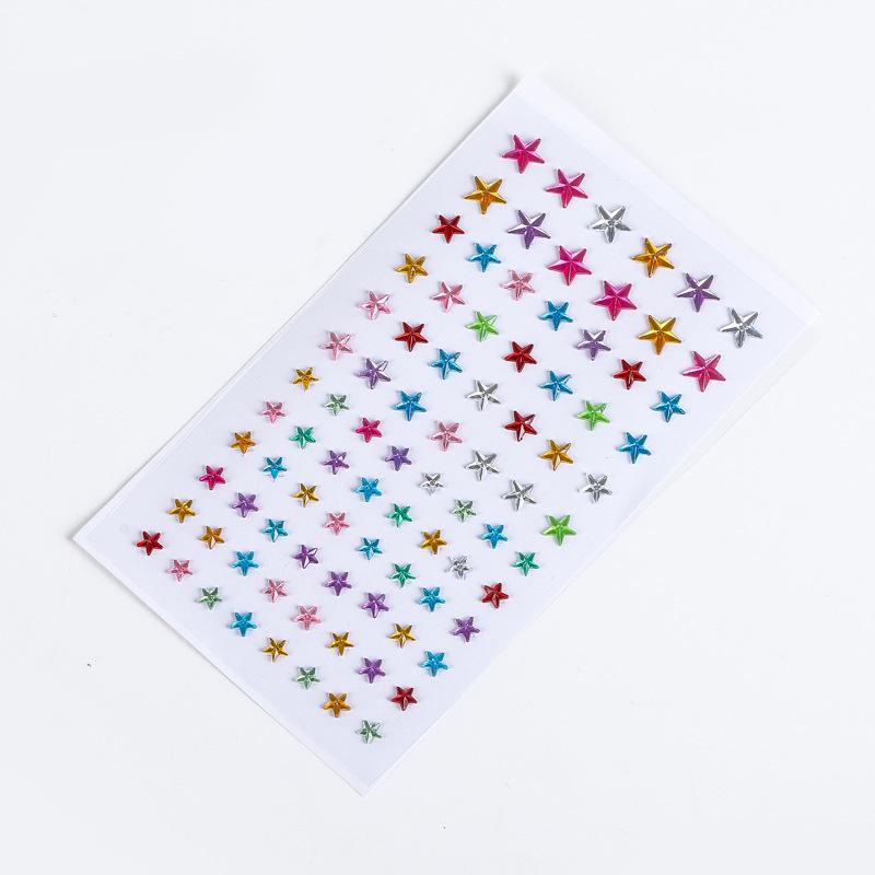 Kids' DIY 3D Acrylic Shiny Diamond Gem Crystal Stickers for Makeup & Decorations