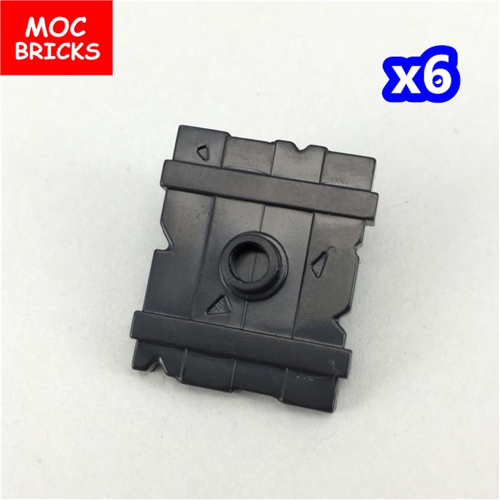 MOC Bricks Black Sword Shield Spear Halberd Helmet Medieval Knights Rome Action Figure Educational Building Block Gifts