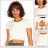 Lulu Women's Quick-Drying Yoga Top with Chest Pads for Pilates, Running & Fitness - Sexy Short Sleeve Design