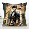 Zhongli Genshin Impact Pillow Case Fashion Square Pillowcase Bedroom Sofa Room Ins Decoration Leisure