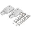 Bevee 6 Spot Battery Terminal Connector Clamps 4/0(XL) AWG Gauge, Positive And Negative (+/-)(Pair) For Standard SAE Post Style, Multi-Size Hole