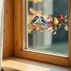 PVC Cute Adorable Bird Static Cling Window Sticker Removable Self-Adhesive for Kitchen Living Room Glass Home Decor Art