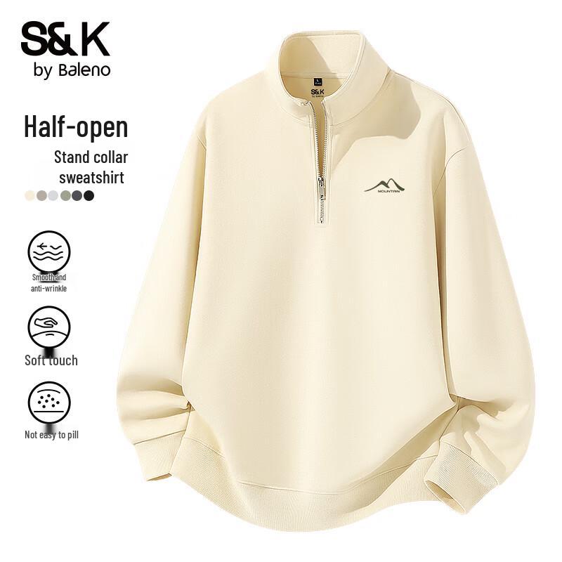 

Baleno Men s S&K Stand-Collar Half-Zip Sweatshirt 2XL