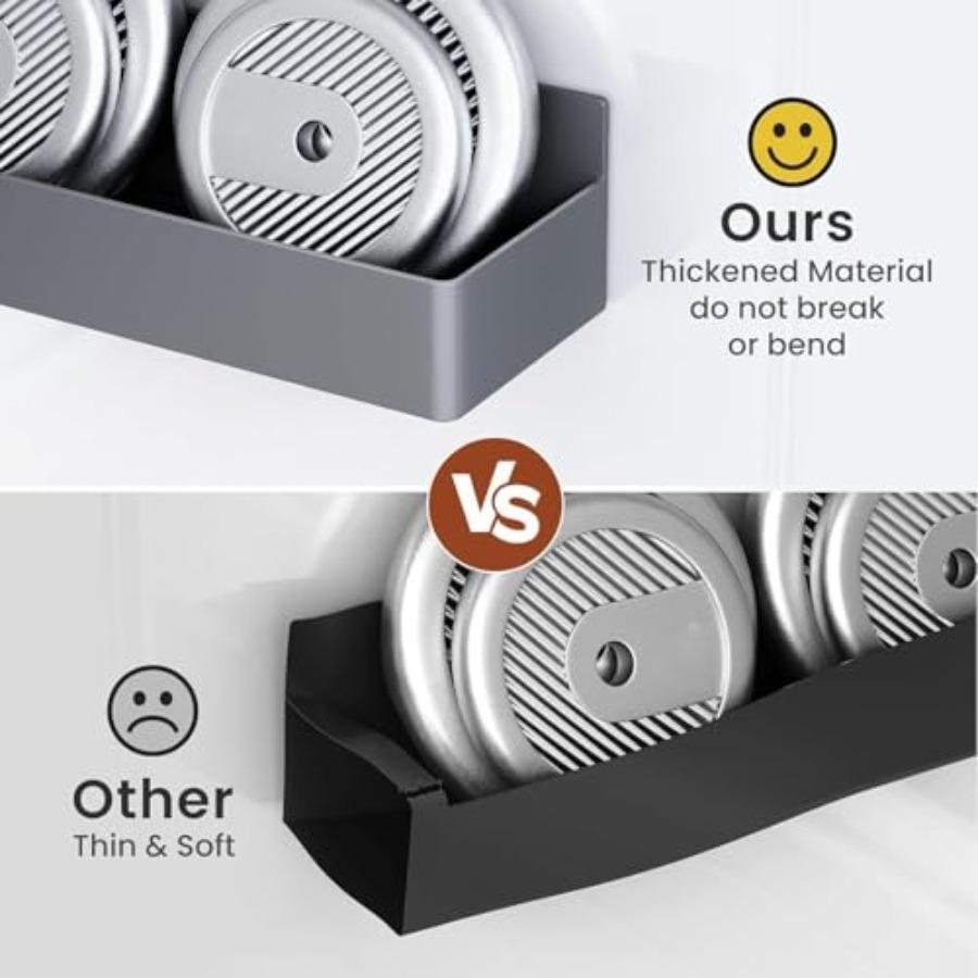 Magnetic Spice Rack for Refrigerator Kitchen Organizer and Storage Shelf Grey 4 Pack Magnetic Metal Storage Solution for Spices