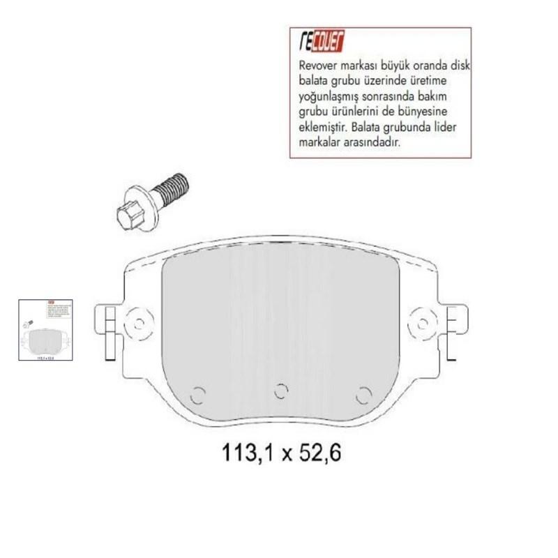 

Rear Brake Pad (Electric Parking Brake) Zafira Life-Vivaro C(294 MM)