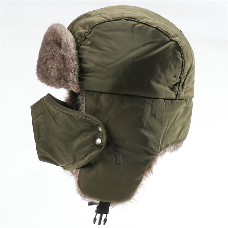 Unisex Winter Warm Hat With Ear Protection Waterproof Windproof Outdoor Cap Cycling Hiking