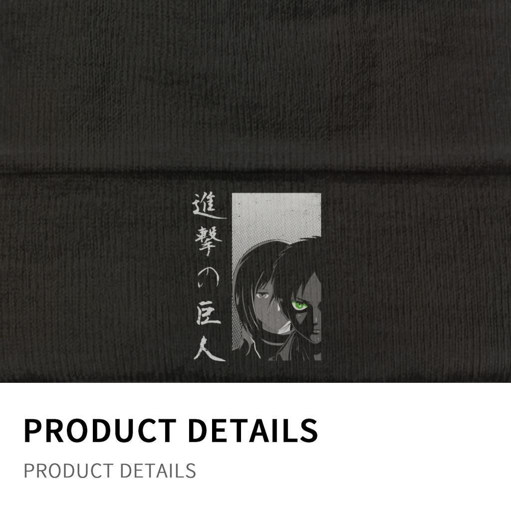 Attack on Titan Shingeki no Kyojin Protect the Wall Strickmützen Damen Unisex Beanie Wintermützen Lässige Mütze
