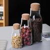 Glass Storage Jar Cork Sealed Jar Household Kitchen Grain Coffee Bean Storage Jar Milk Bottle Storage