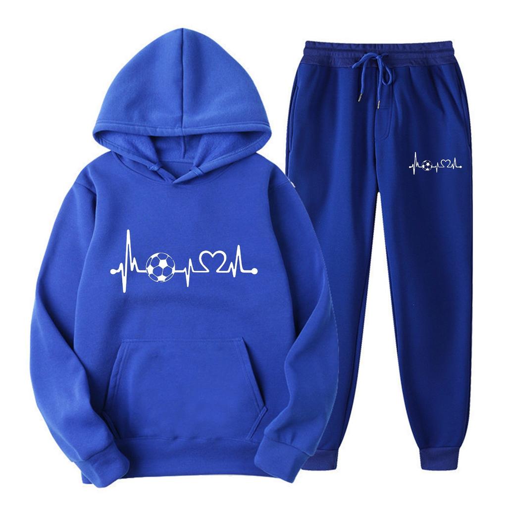 New European and American Spring and Autumn Women's Sports Sweater Set Fashion Casual Sweater Sweatpants Set Hoodie Women