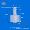 Translucent Pure PP Luer Swivel Connector for Equipment Use