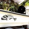 Fish Bone Skeleton Decal Sticker Marine Accessories for Inflatable Kayak Canoe Dinghy Car Window Truck Bumper Motorcycle Laptop