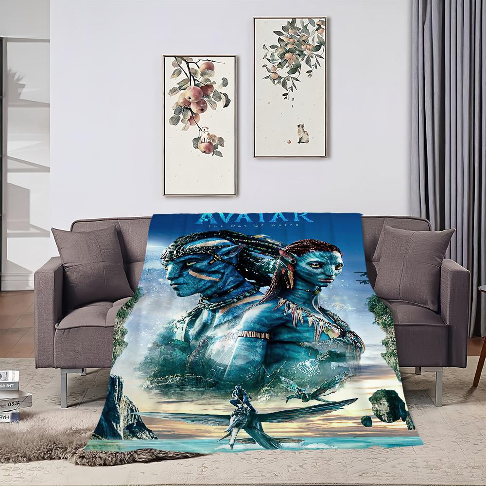Klassischer Science-Fiction-Film Avatar Decke Plüsch Nickerchen Sofa Teppich für Wohnzimmer Büro Schlafzimmer Geburtstag Zuhause Reise Kinder Geschenke