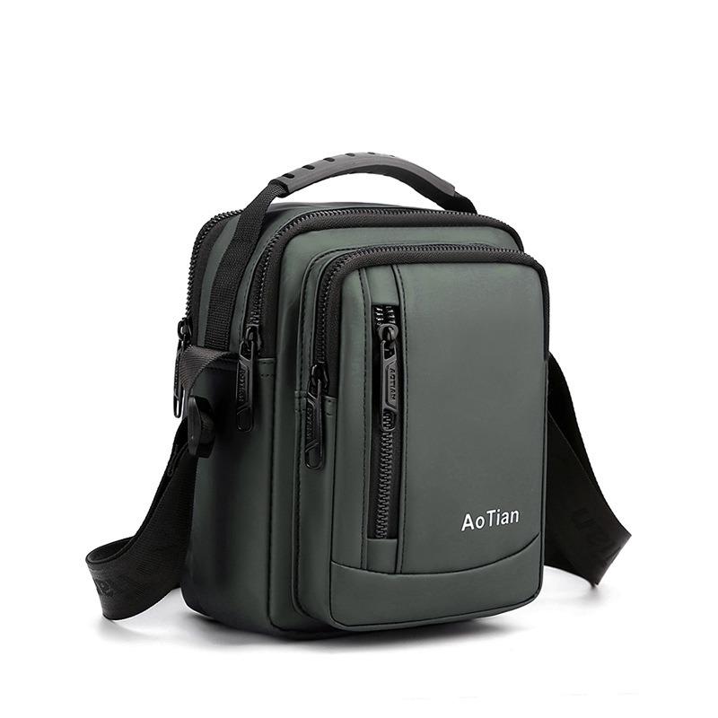 Men's Shoulder Bag, Business and Leisure Oxford Cloth Diagonal Cross Small Backpack