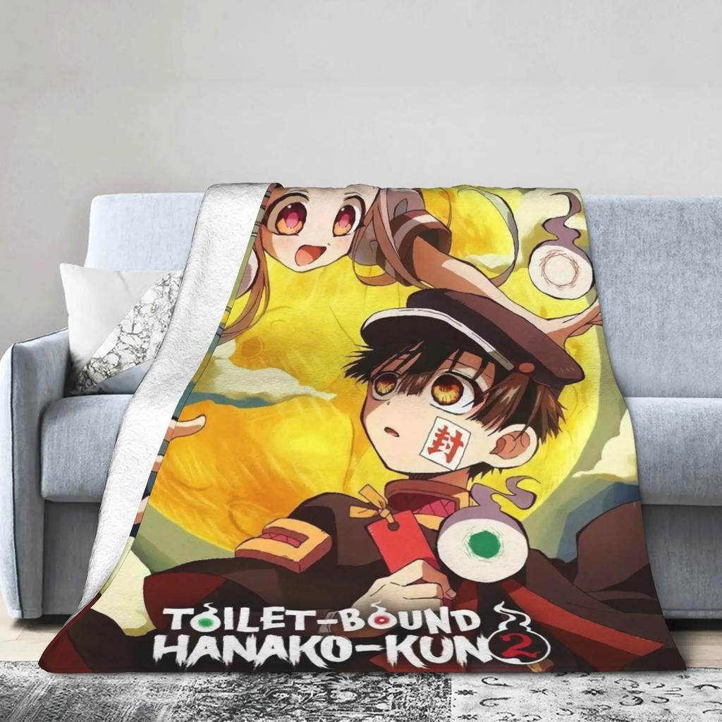 Hanakos x Yashiro Flannel Blanket Winter Super Warm Throw for Girls Boys Living Room Print Sofa Bedspread Cover