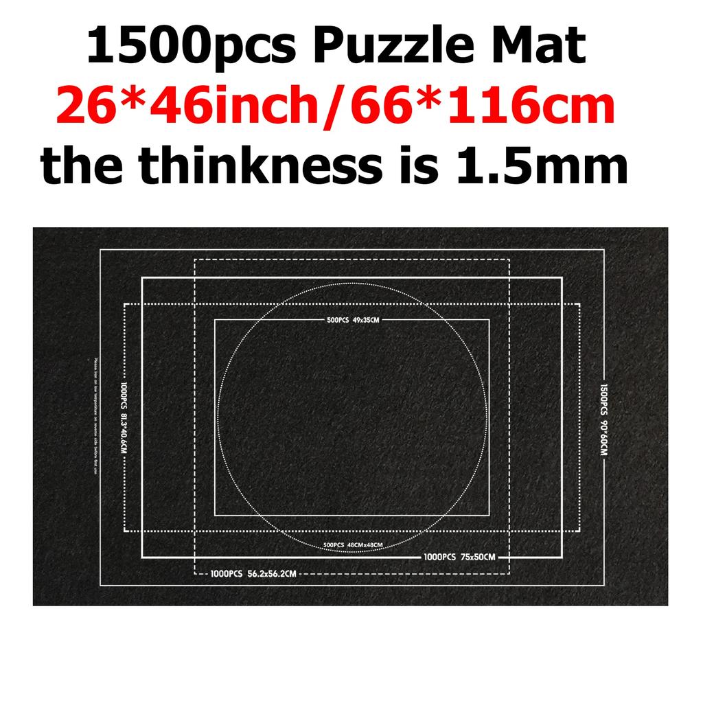 1500-3000PCS Puzzle Storage Mat Portable Storage Blanket Anti Slip Felt Fabric Adult DIY Handmade Product Storage Tool TMZ