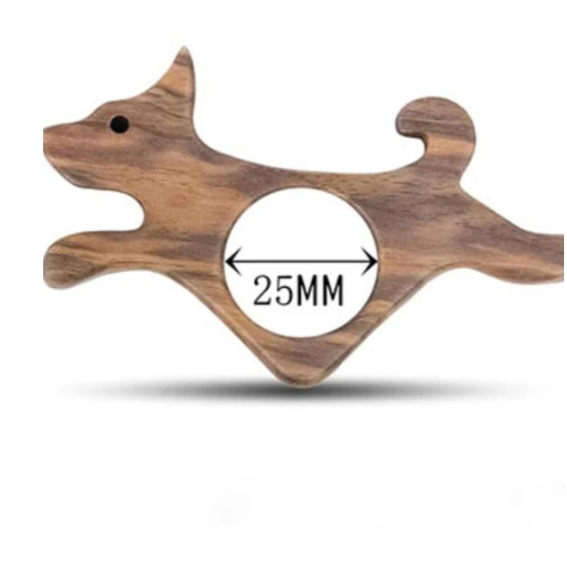 Walnut Cat & Dog Thumb Book Holder One-Handed Page Clip Portable Reading Accessory for Book Lovers Wooden Bookmark Page Press