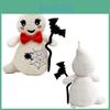 Adorable Ghost Plush Toy Figurine For Halloween Decoration And Gifts Soft And Cuddly