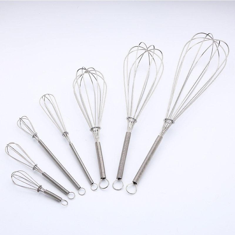 Stainless Steel Manual Egg Beater & Milk Frother Tool