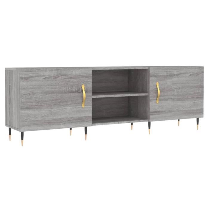 VidaXL TV Cabinet Sonoma Grey 150x30x50 Cm Engineered Wood 829082
