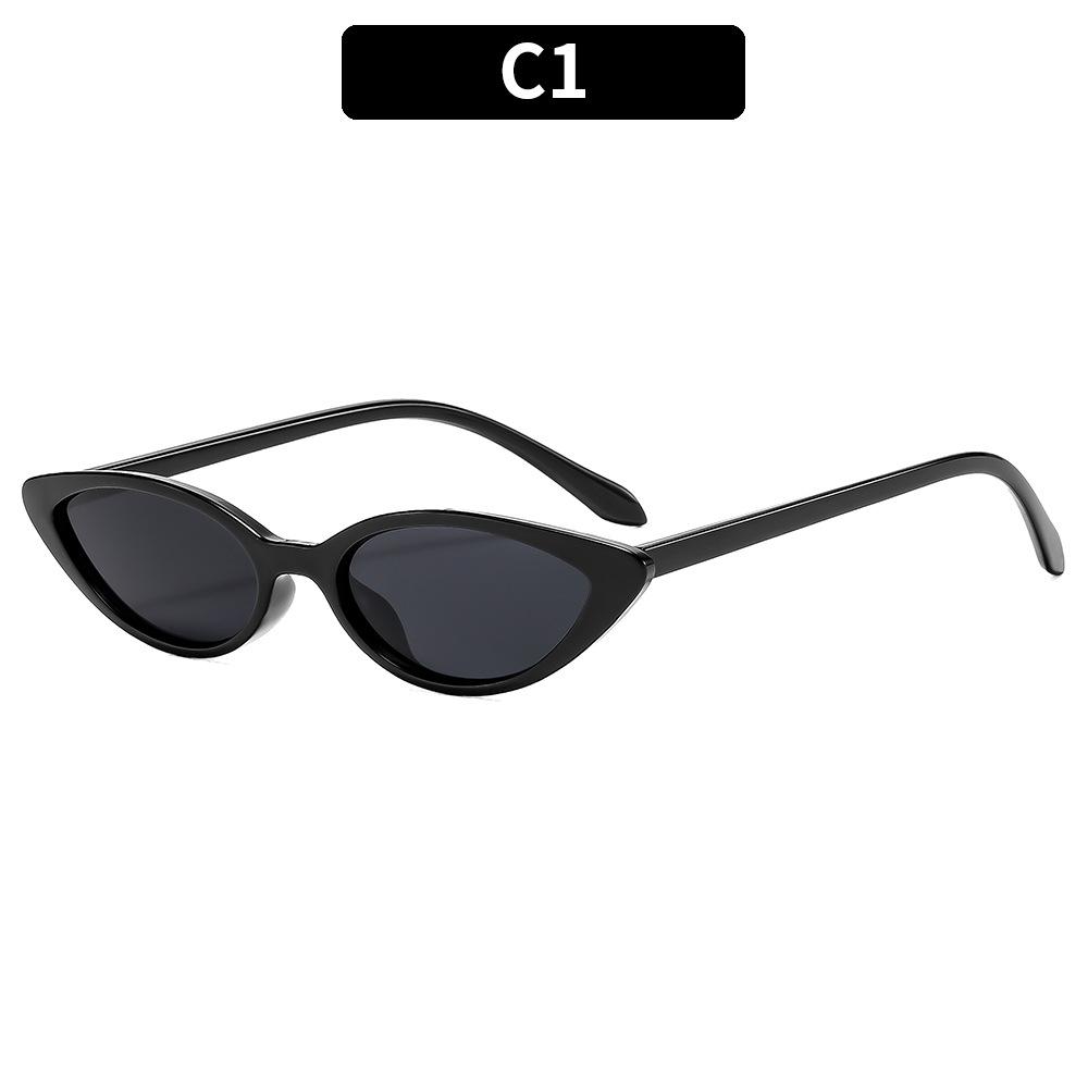 

New cat s eye small frame retro versatile sunglasses, European and American fashion outdoor driving sunscreen trendy sunglasses
