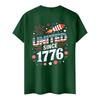 Men's Casual Short Sleeve T-Shirt Crew Neck Cotton Blend Graphic Print Comfortable Fit Summer Top