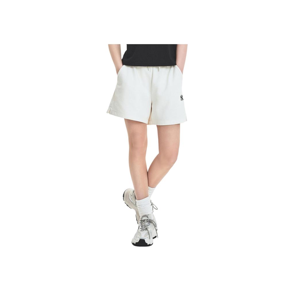 New MLB Casual Shorts Women's Ecru 3FSPB0253-50CRS