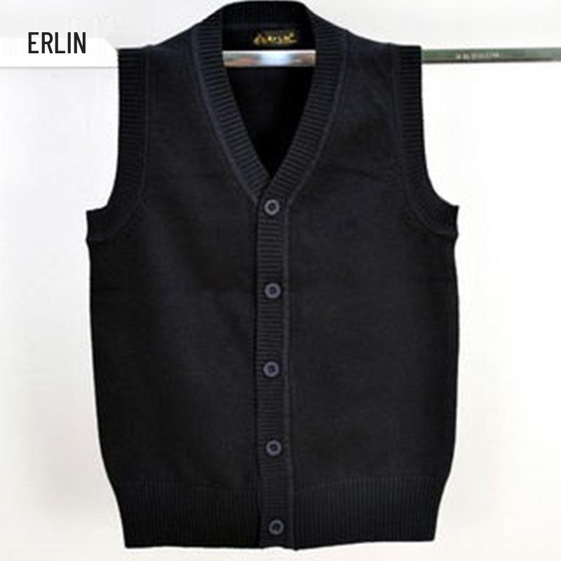2026 Autumn/Winter Korean Style Knit Cardigan Vest for Boys & Girls - Warm Children's Vest
