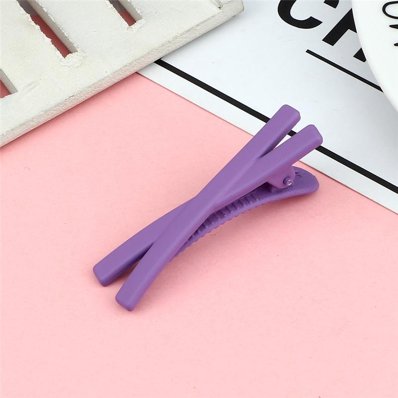 10PCS/Set Solid Color X Shape Hair Clips Basic Style Colorful Lovely Hairpins for Girls Children Hair Accessories Matte Barrette