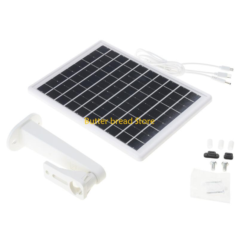W89C Intelligent Solar Charging Panel, 8W, for XT2/ New Outdoor Surveillances Cameras, High Efficiency with Safety Features
