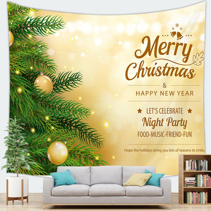 Merry Christmas English Decoration Christmas Hanging Cloth Tapestry Wall Hanging