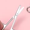 Edelstahl Augenbrauen-Trimm-Schere Männlich und Weiblich Spezifische Spitznasen-Haartrimmer Augenbrauen Nasenhaare Kleine Schere