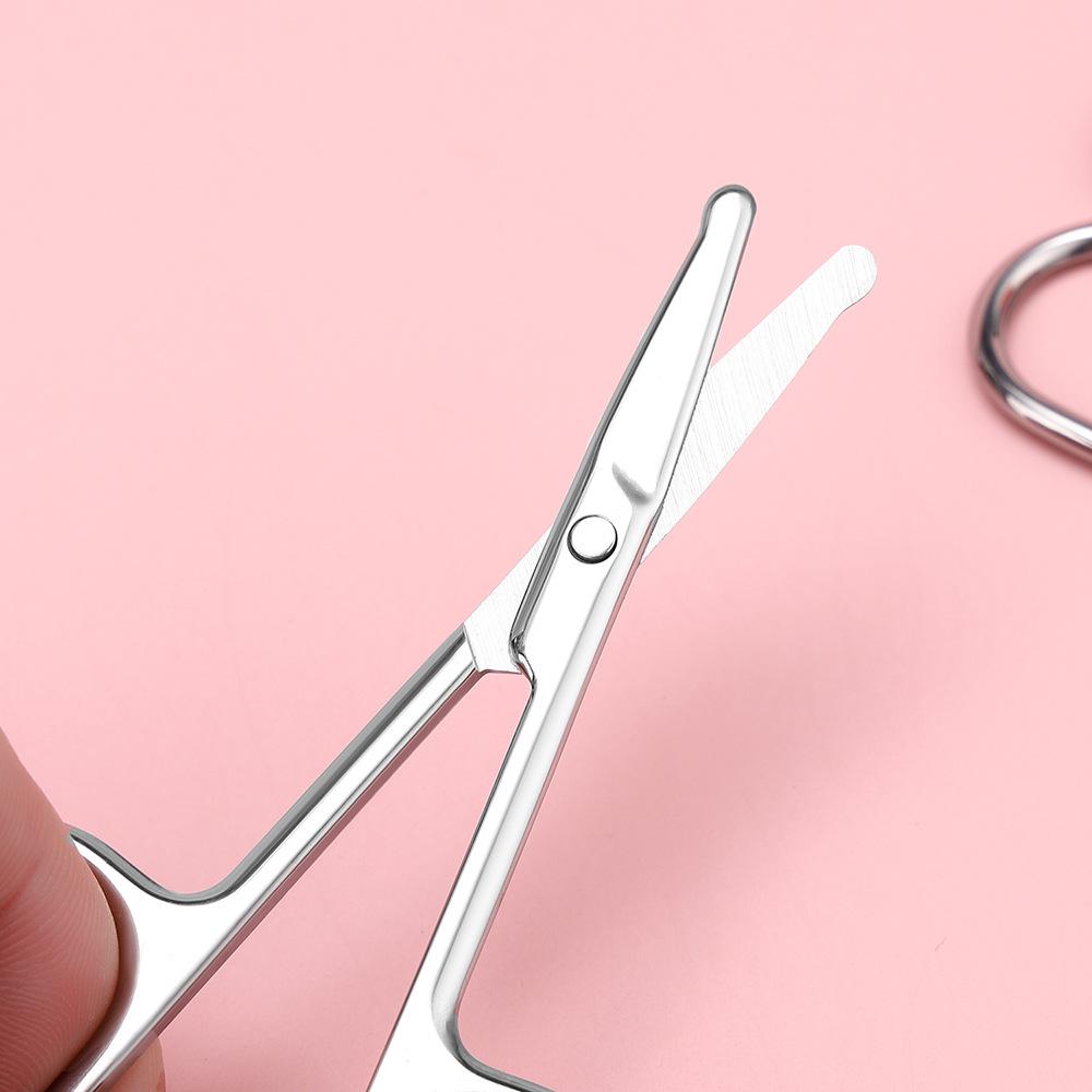 Edelstahl Augenbrauen-Trimm-Schere Männlich und Weiblich Spezifische Spitznasen-Haartrimmer Augenbrauen Nasenhaare Kleine Schere